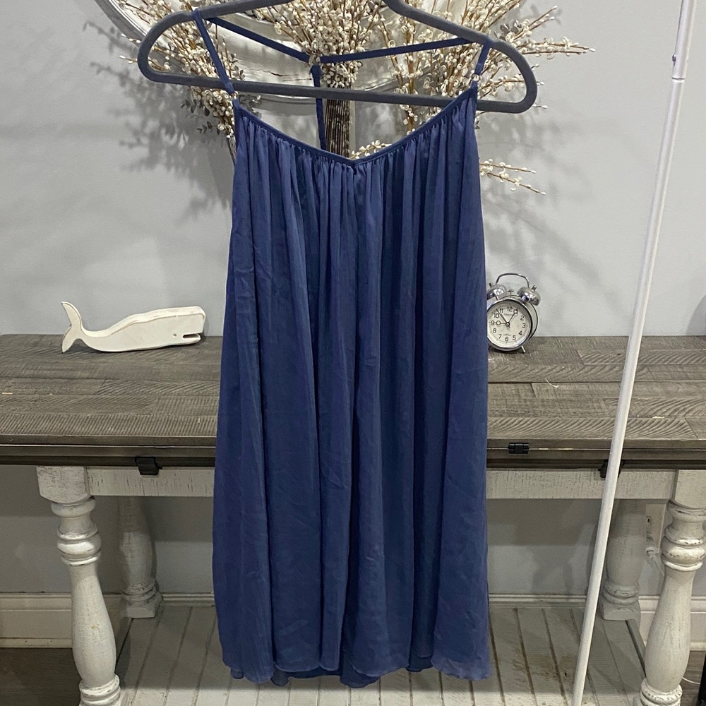 Abercrombie & Fitch Navy Blue Spaghetti Strap Dress
